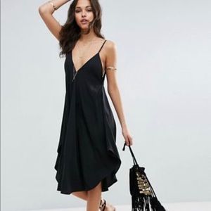 ASOS cami beach dress with dipped hem